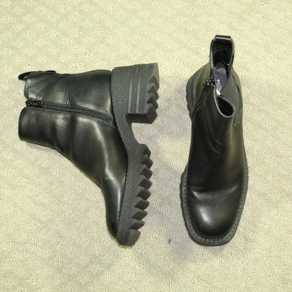 Sam & Libby Women's 9M Black Chunky Sole Combat Boots